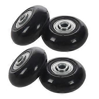 4 Set 45X1 9mm Luggage Case/Inline Outdoor Skate Spare Wheels Black