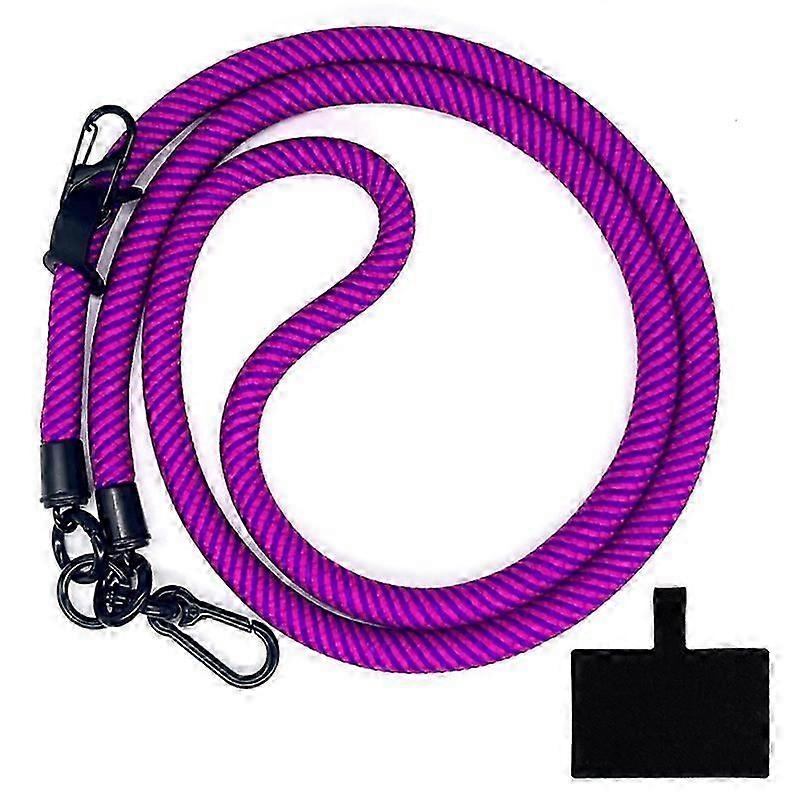 Type X 10mm Crossbody Phone Lanyard Polyester Anti-Lost Neck Hanging Strap with Tether Tab
