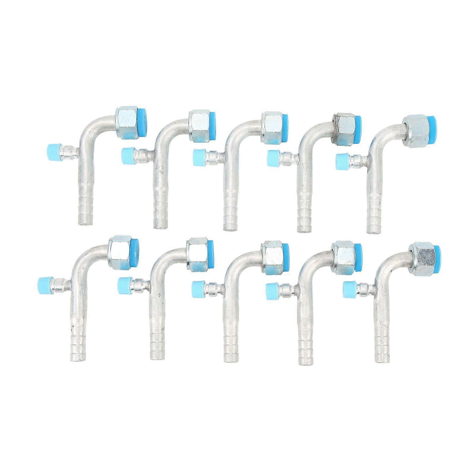 מחבר צינור AC אוניברסלי לרכב אלומיניום 10 יחידות מתאים למשאיות רכבים הנדסיים