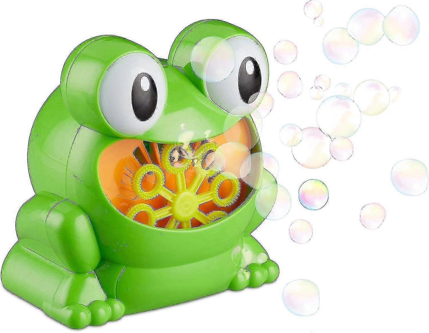 Bubble machine 12 cm Frog bubble machine soap bubble cannon child Green frog