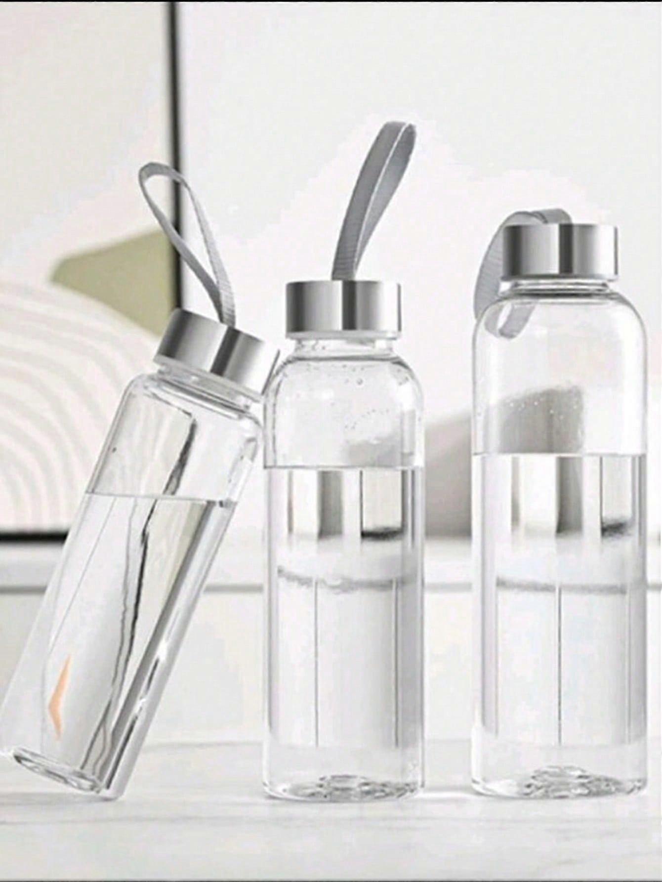 1pc Transparent Portable Outdoor Plastic Water Bottle