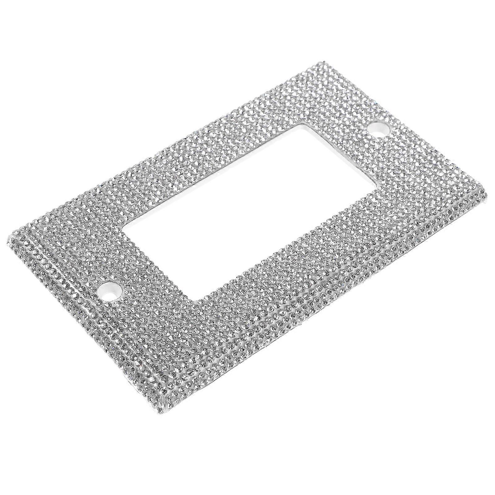 Rhinestone Light Switch Cover For Business Owners Room Decoration Rectangular 1Pack