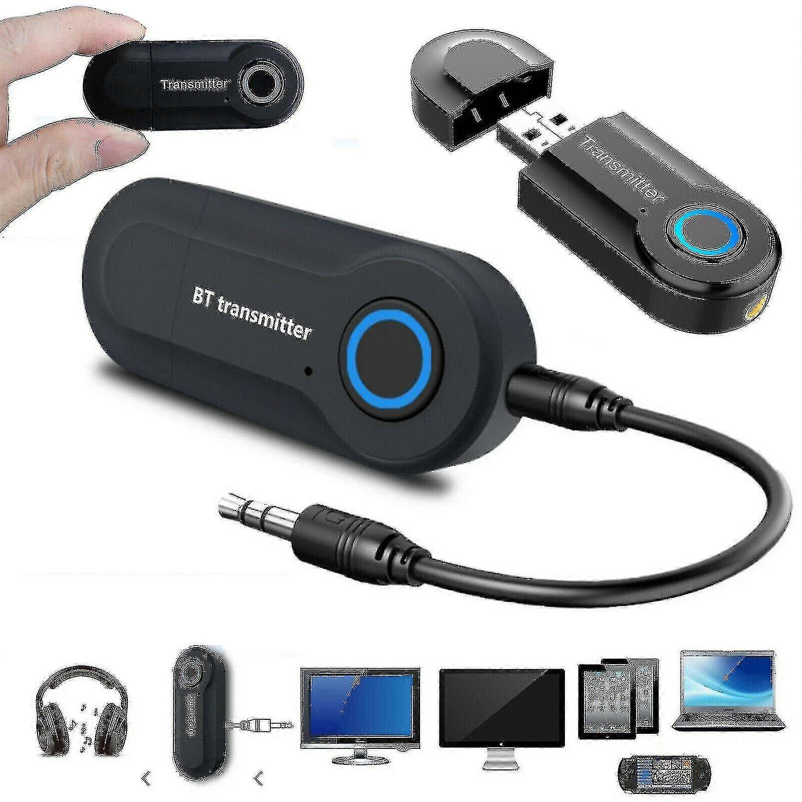 Wireless Bluetooth Audio Music Transmitter Adapter, Suitable for TVs, Mobile Phones, and Computers