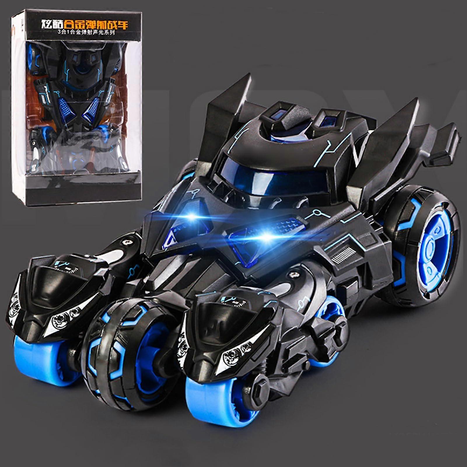 Mini Flash Music Toy Vehicle Alloy Body Model Car, Functional Traction Model, Blue