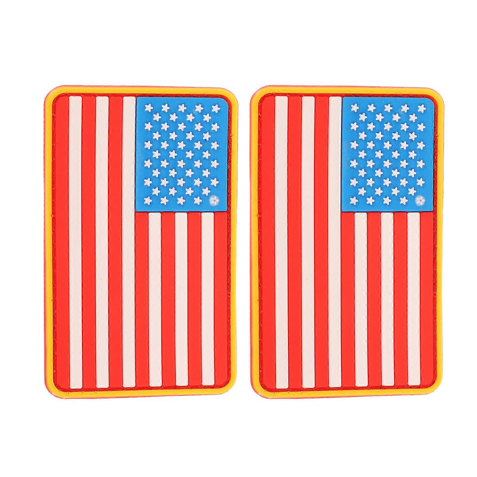 Here's a refined and engaging product description based on your input:

 

**2PCS American Flag Clothing Repair Patch – Durable PVC Adhesive Patch