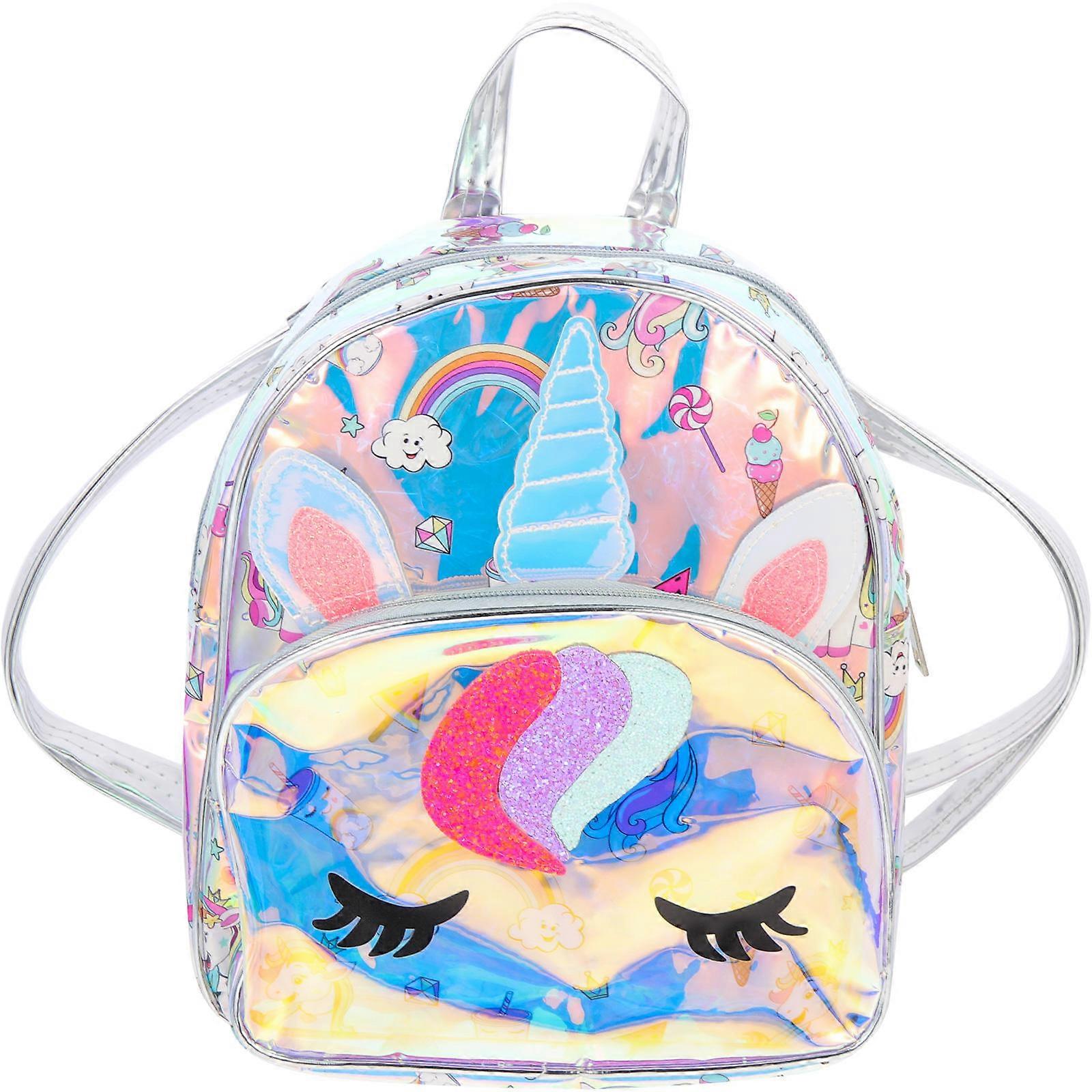 Kids Character Backpack Unicorn Design Perfect For Outdoor Movement Durable Material 1Set