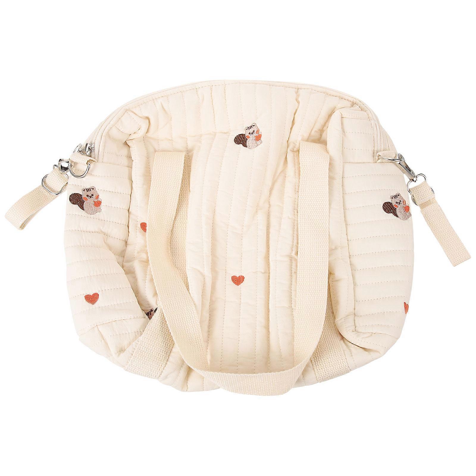 Sac à langer pour bébé Sac fourre-tout de voyage Matériau en coton Conception portable pour les parents 1Pack