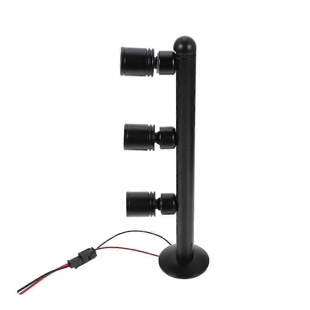 Black Aluminum LED Spotlight for Display Cabinets and Motorcycle Use with High Brightness Design 5.5 Inches