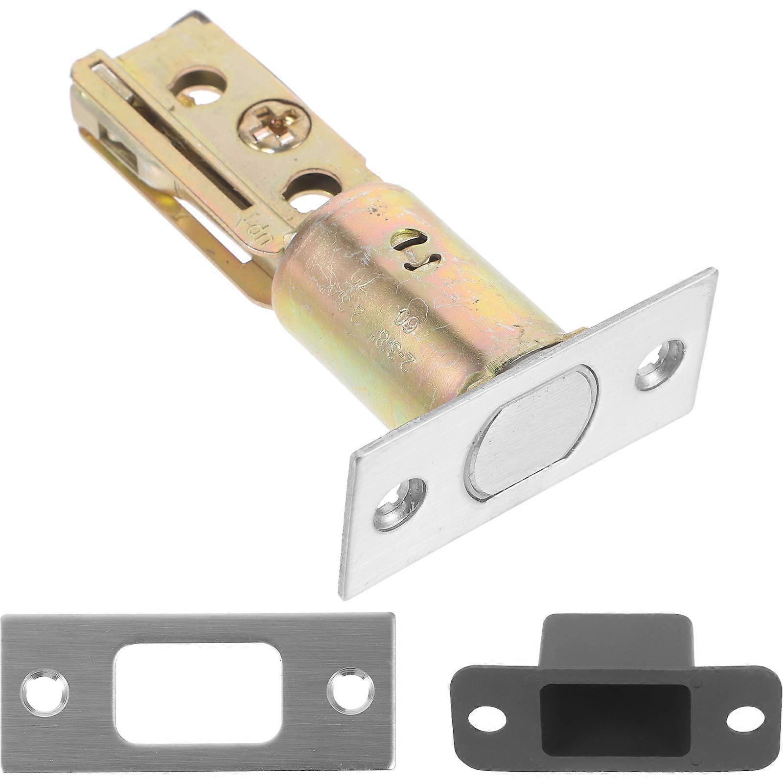 Deadbolt Door Lock Tubular Locking Security Solution For Home And Office 8.5X5.7Cm Silver Finish 1Pcs