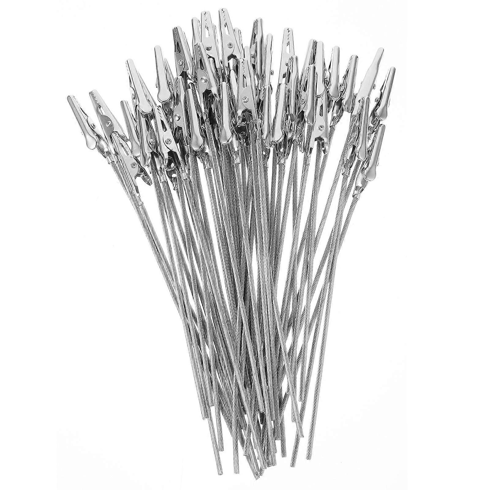 50pcs Metal Wire Clips for Cards Photos Memos Business Cards Table Numbers Lightweight Practical Design Easy to Use