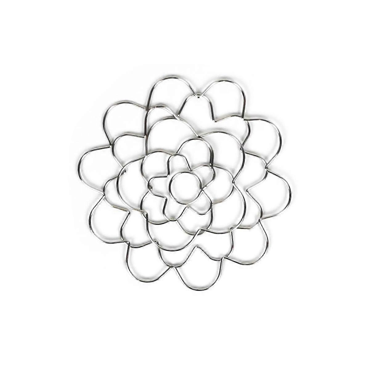 Support de composition florale, assistant de composition florale réutilisable en acier inoxydable 4 pouces