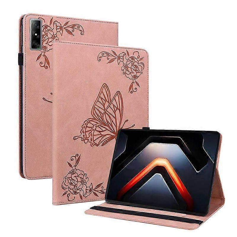 Tablet Case for Infinix Xpad GT 13 Inch Butterfly Pattern Flexible Durable Soft TPU Flip Cover with Adjustable Stand Slots