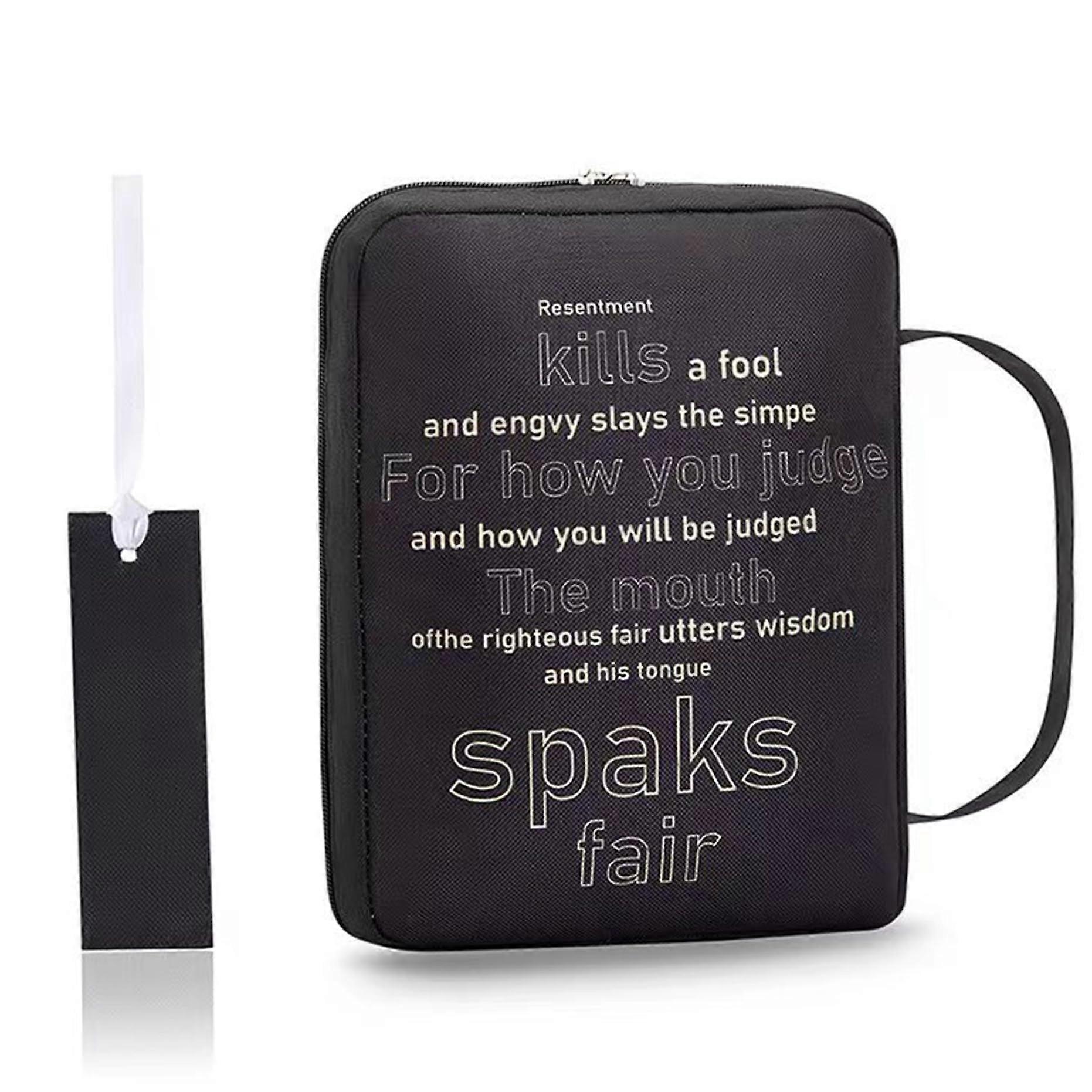 Bible Cover Case for Standard Size Bibles, Durable Leather Material, Multi-Color Options, Zipper Closure