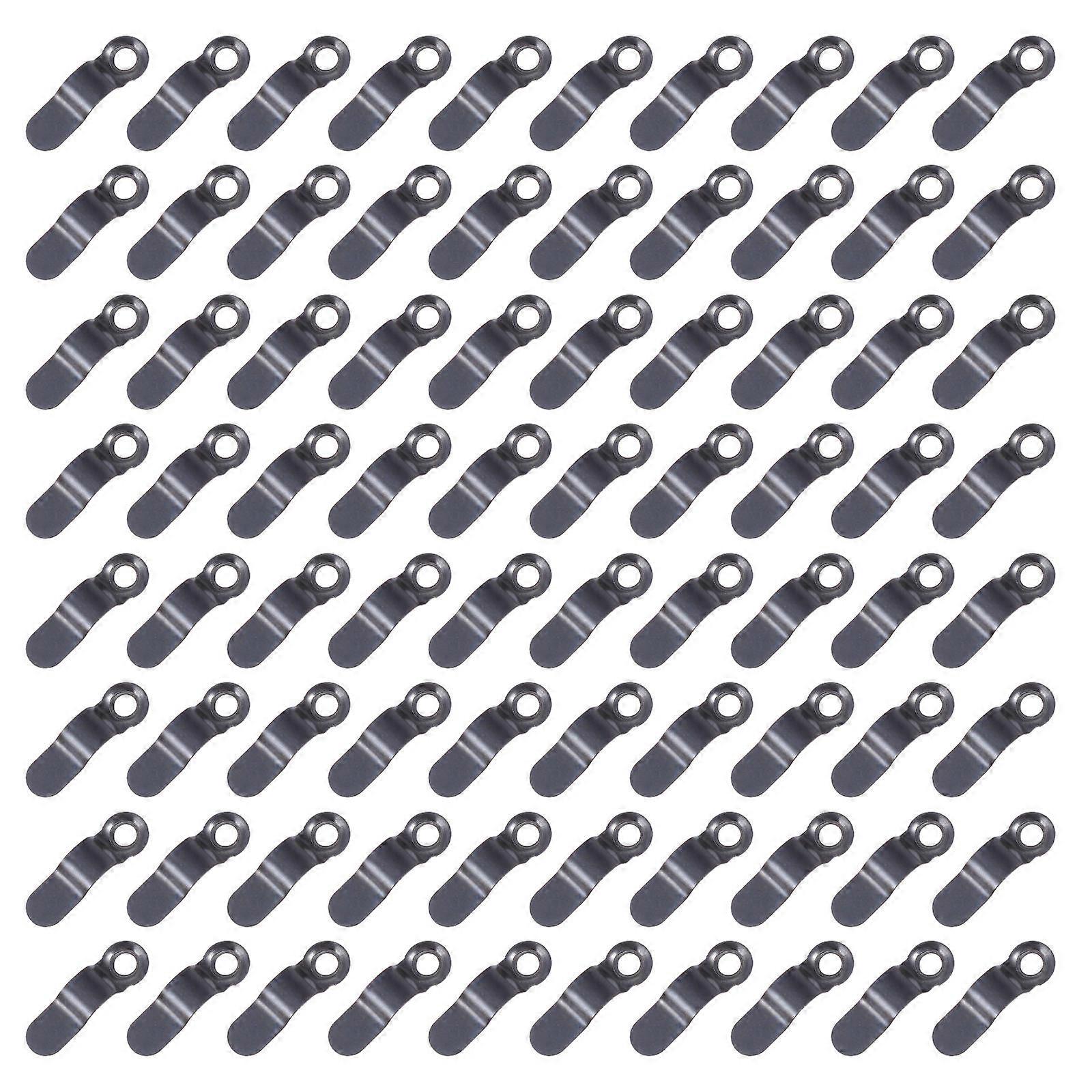 Metal Frame Turn Button for Mounting Wall Clocks Home Improvement Black Iron 100Pcs