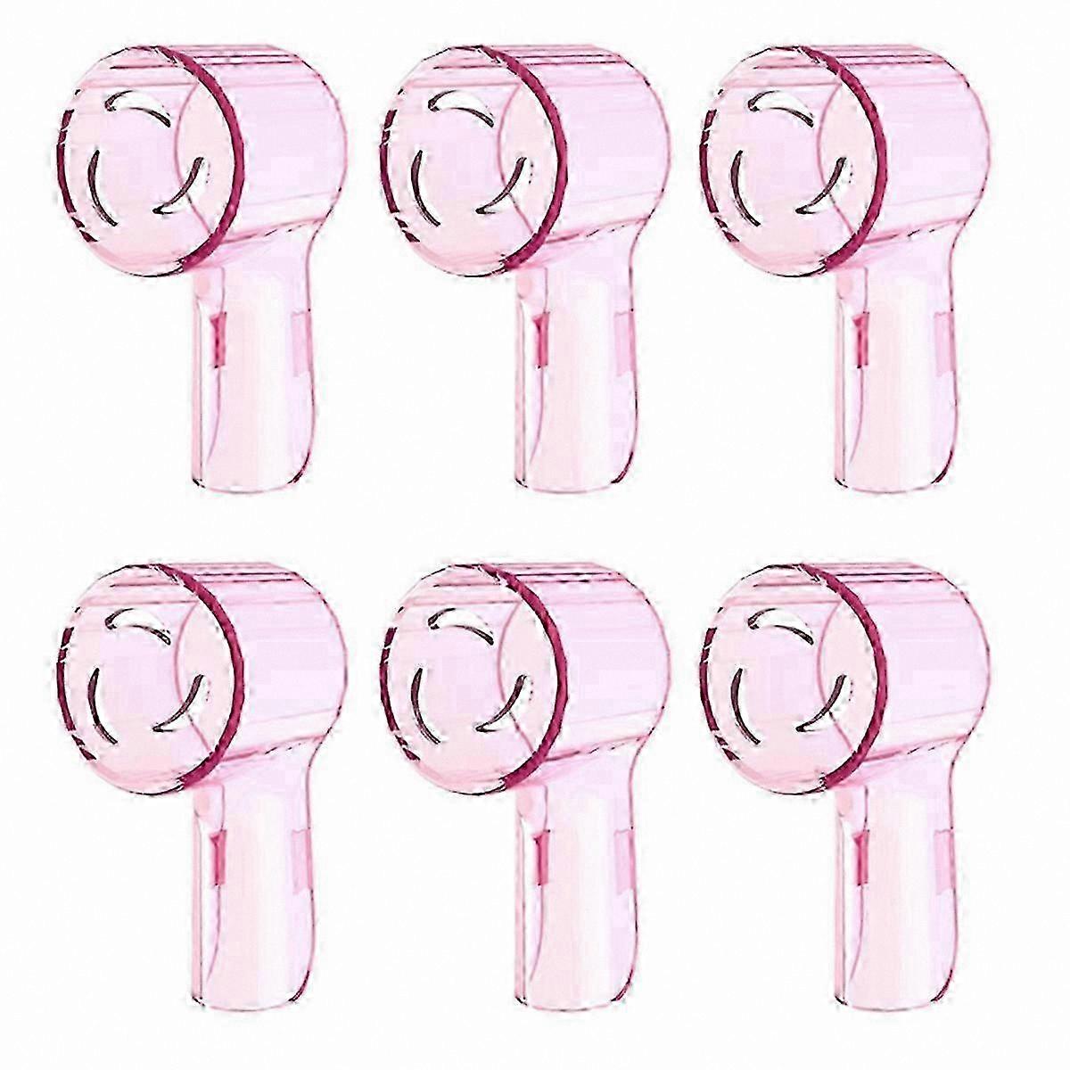 6-Pack Toothbrush Heads with Dustproof Covers, Compatible with IO Series, Travel-Friendly Design