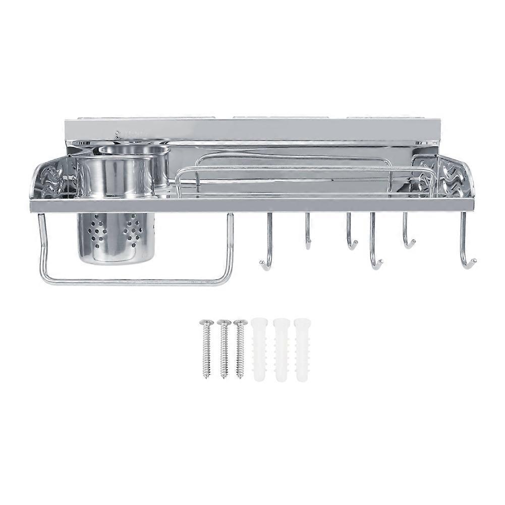 Stainless Steel Wall Mount Storage Rack for Kitchen and Bathroom