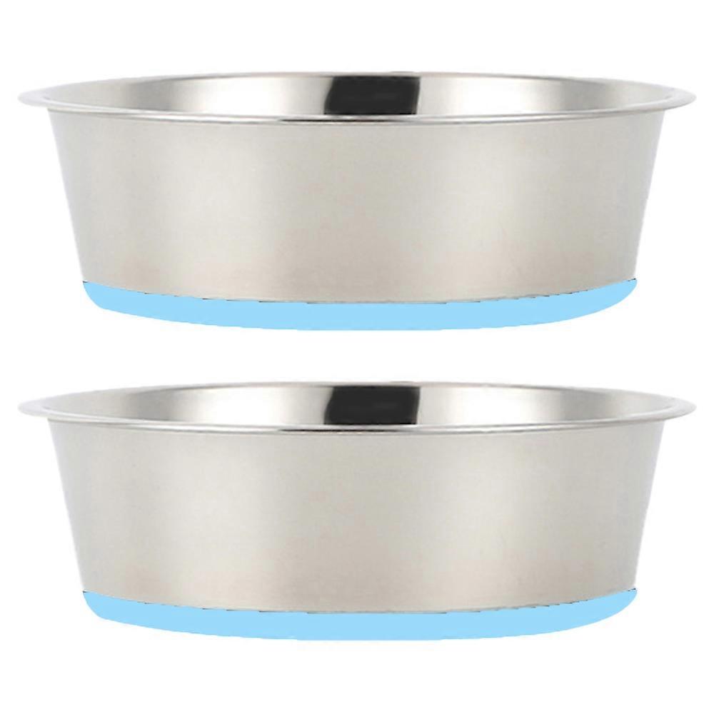 Stainless Steel Dog Pooper Scoopers - Set of 2, with non-slip base for convenient use at home.