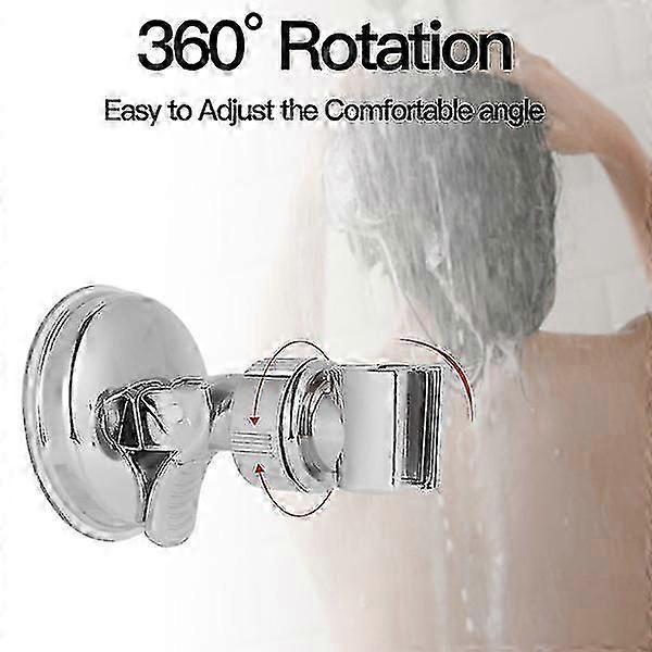Shower Bracket Rotatable Shower Bracke 360adjustable Self-adhesive Shower Head Stand Bracket No-drill Hand Held Bathroom Shower Head Holder Bathroom A