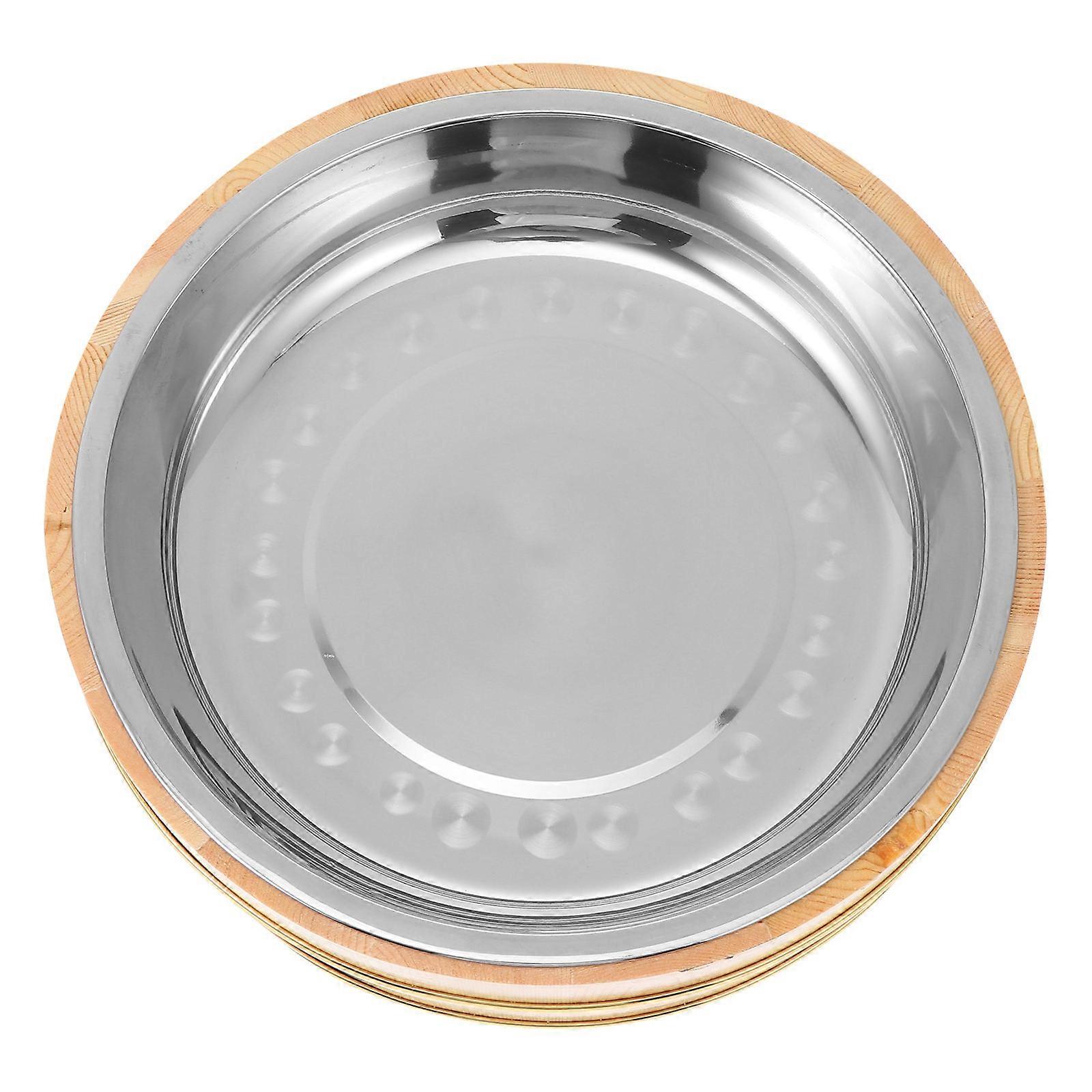 Sushi Rice Bucket for Food Made with Premium Stainless Steel and Wood Material Assorted Color