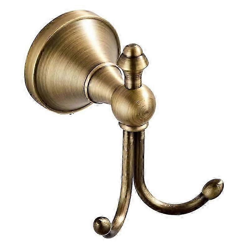 Double Coat Hooks, Antique Brass Towel Hook, Wall Mount Wall Hooks For Hanging, Towel Hooks For Coa