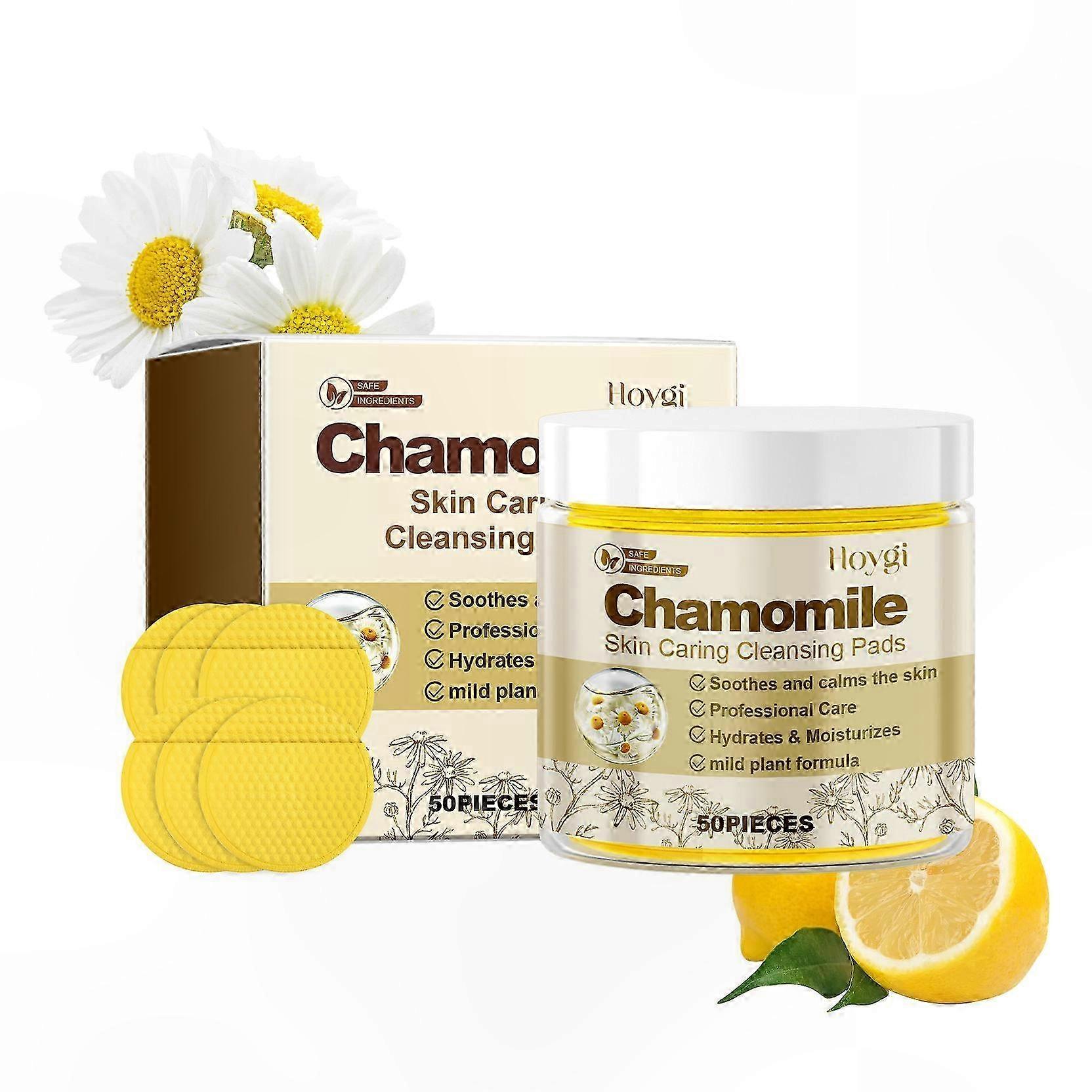 Gentle Chamomile Facial Cleansing Pads for Hydration and Deep Pore Refreshment