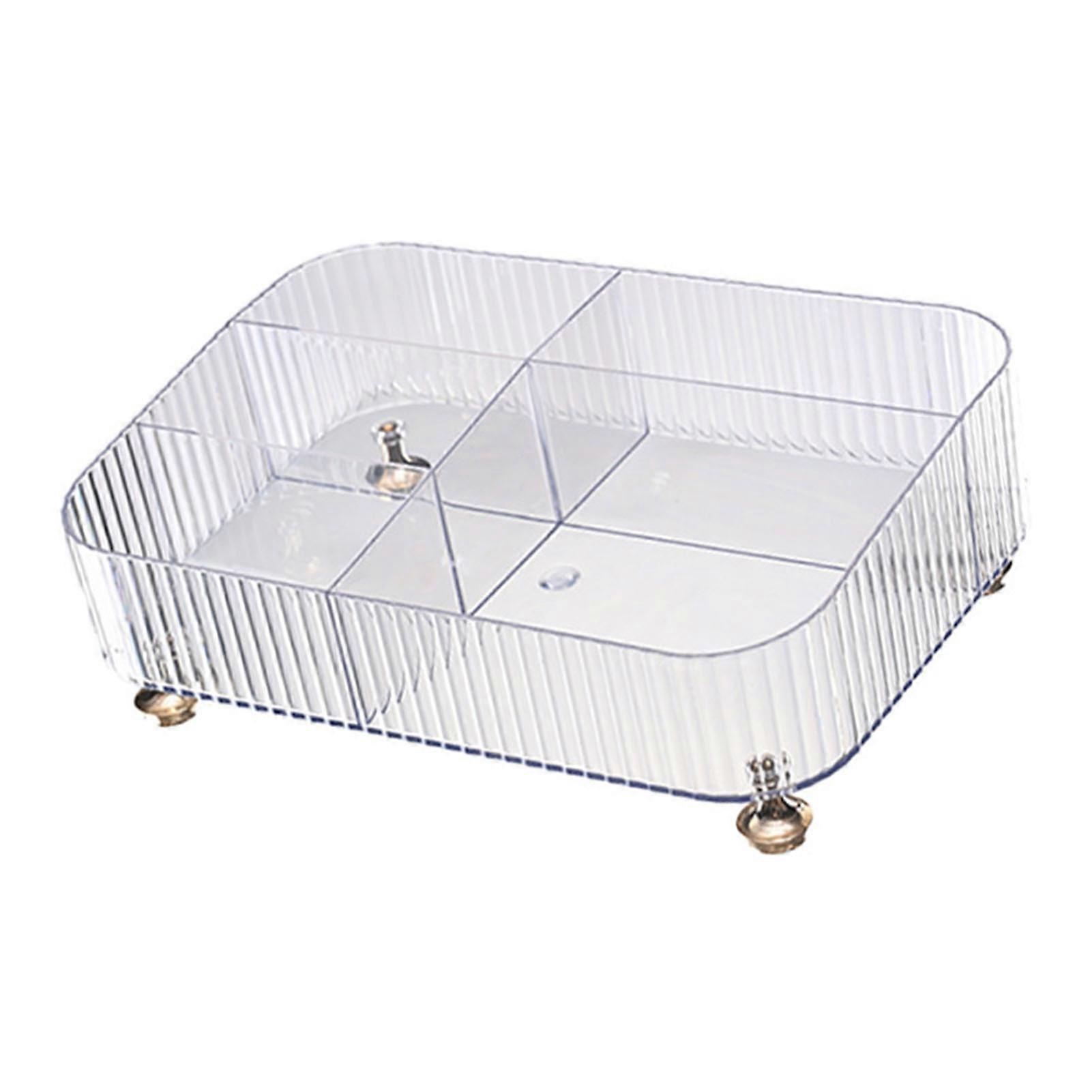 Desktop Organizer Multi-Compartment Plastic Storage Box for Cosmetics