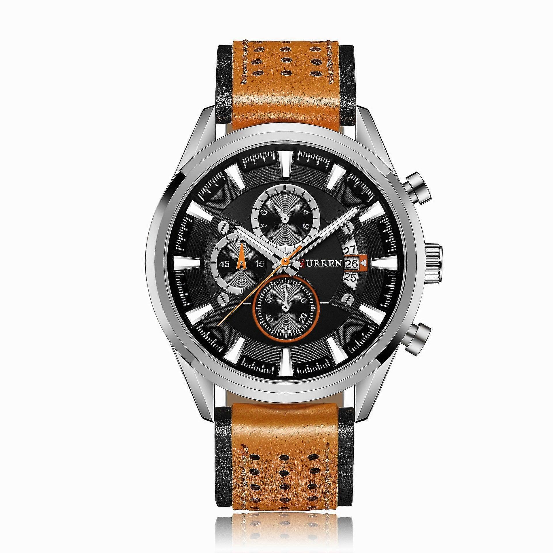Herrklockor Kalender Vattentät Läderbälte Klockgåva