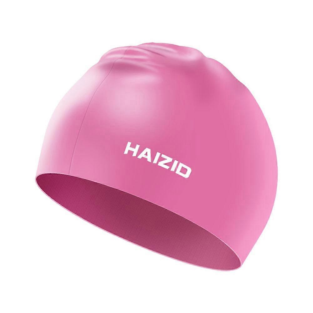 Stylish Silicone Swim Cap for All Head Sizes - Perfect for Swimmers with Long Hair