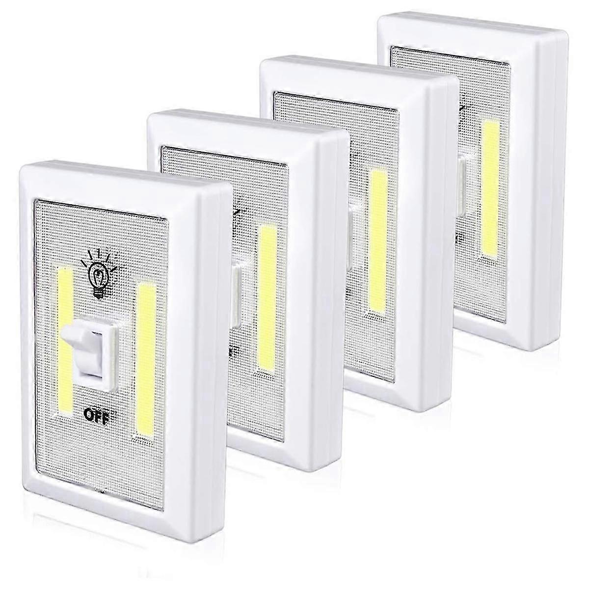 4pack Closet Light, Battery Operated Tap Light, Bright Switch Light,