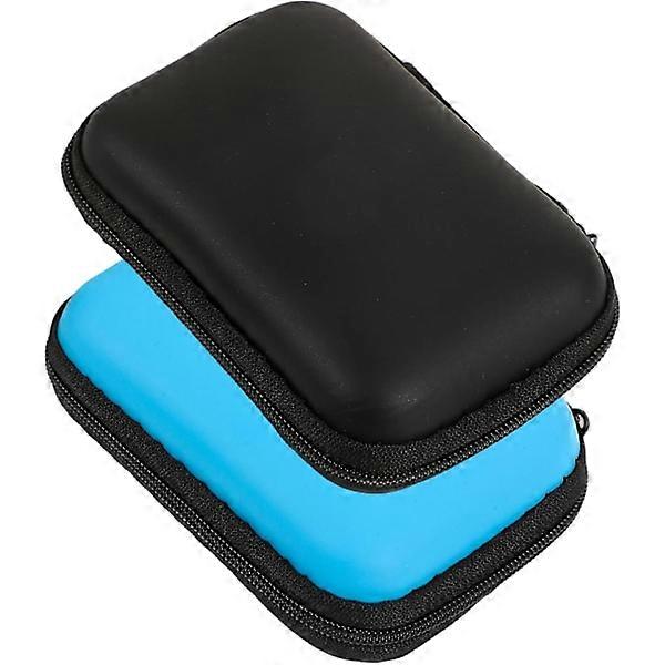 2 pcs Hdd Protective Case Robust Nylon Hard Drive Storage Case Compact Carrying Case Box