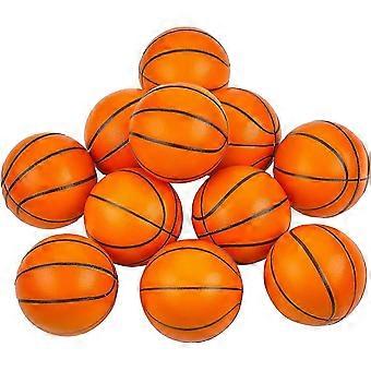 12 Stück Mini Basketball Stress Bälle - 1,5 Zoll kleine Schaumstoff Basketbälle für Kinder, Sport Motto Party Spielzeug Geburtstagsparty Spiel, Stress Relief Squee