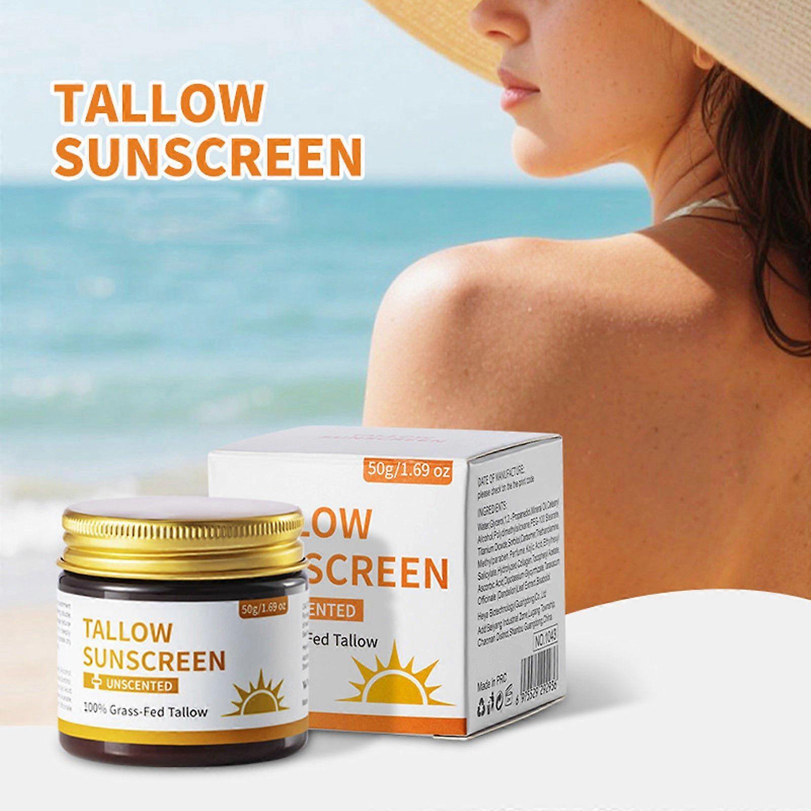 Beef Tallow Sunscreen Is Refreshing Nourishing And Moisturizing Beef Tallow Sunscreen Does Not Make You Look White 50g FYLE7217