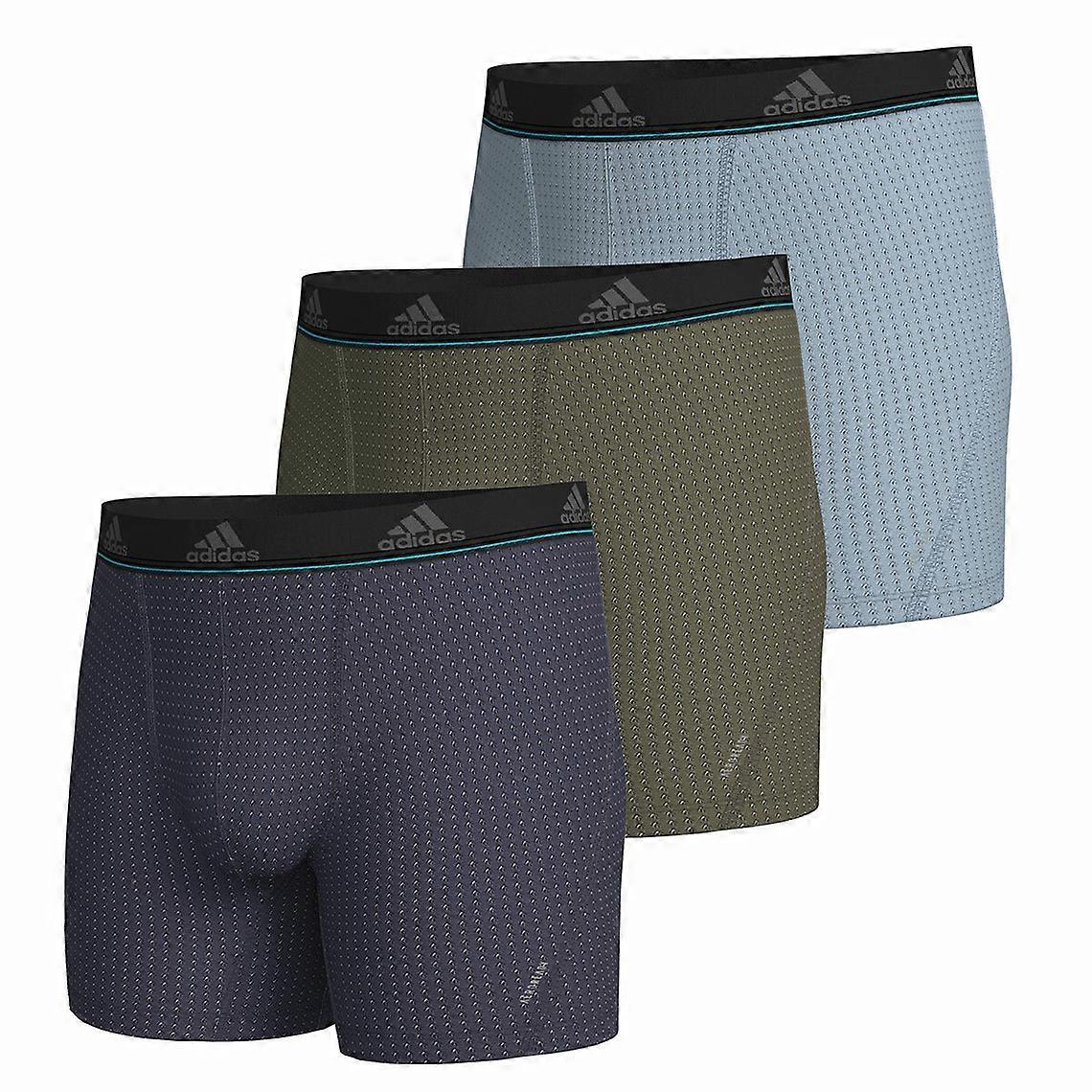3-pack Adidas herr Micro Mesh Boxers i grått