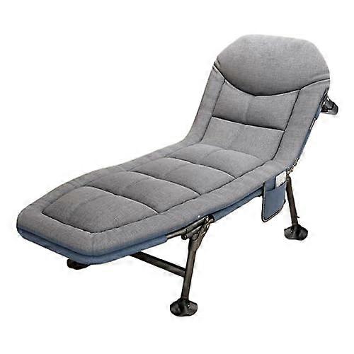 Folding Bed With Mattress For Adults Portable 25mm Thick Steel Tubes Five Position Adjustable Backrest 300 Kg Load Capacity One Size
