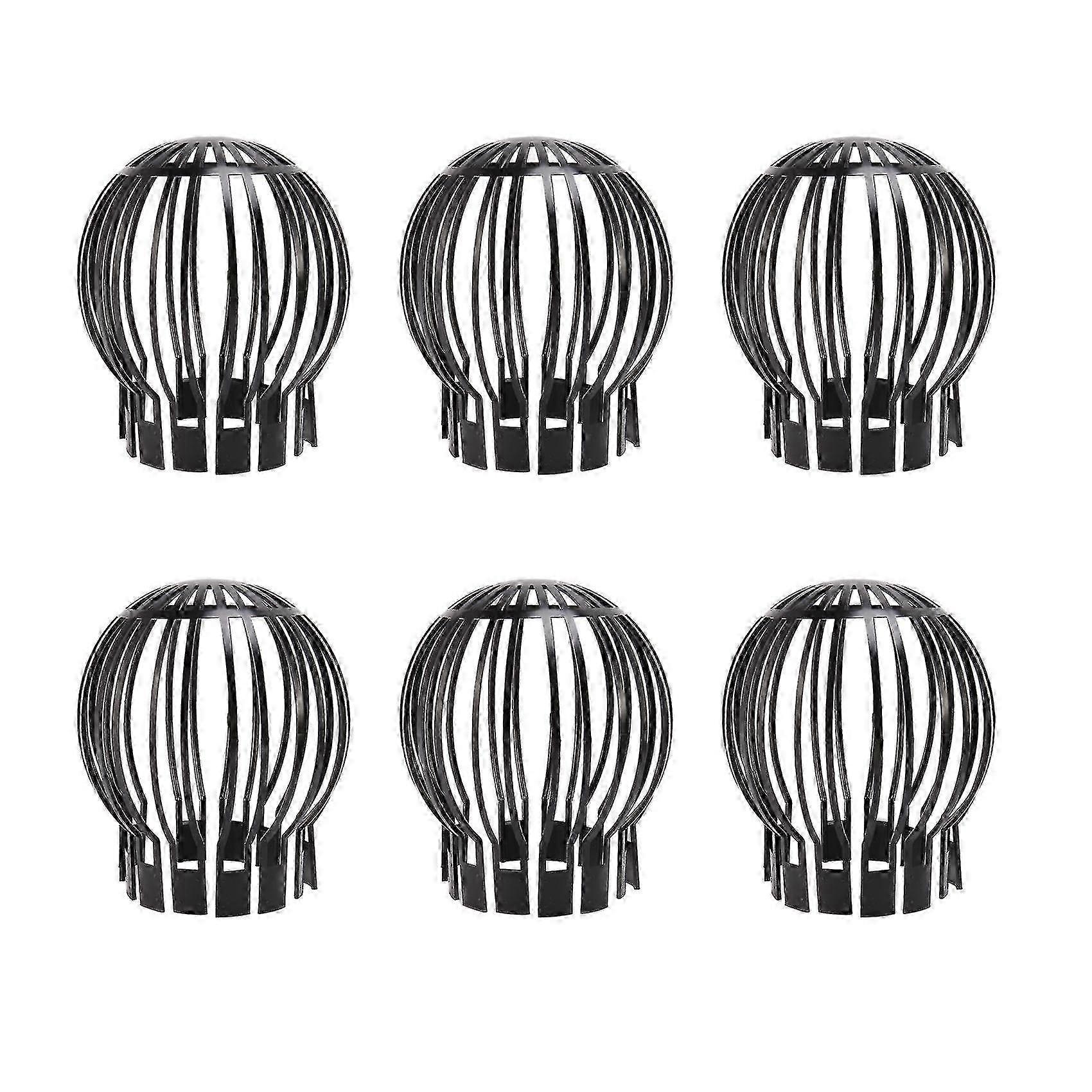 6pcs Gutter Guard Downspouts Filter Strainer Preventing Leaf Debris Branches Roof Moss From Clogging Edition 0910