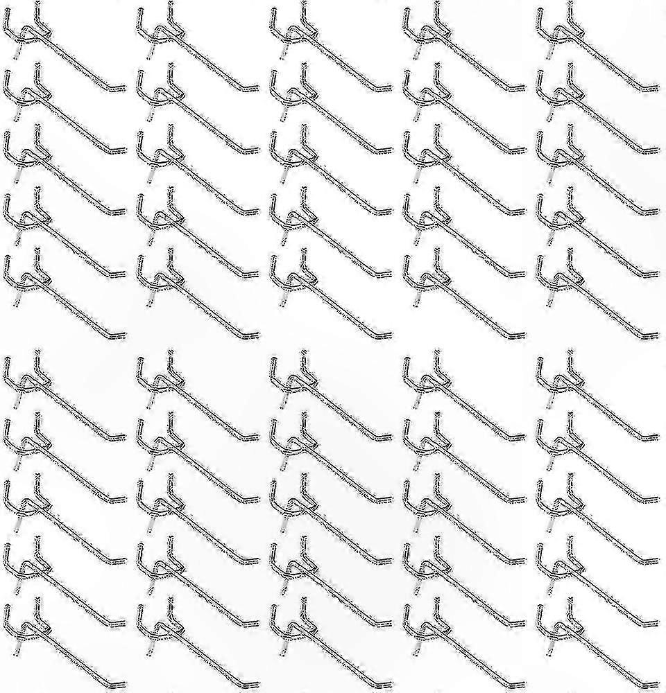 50 Pack Pegboard Hooks for Tool Storage and Display Shelving Solutions