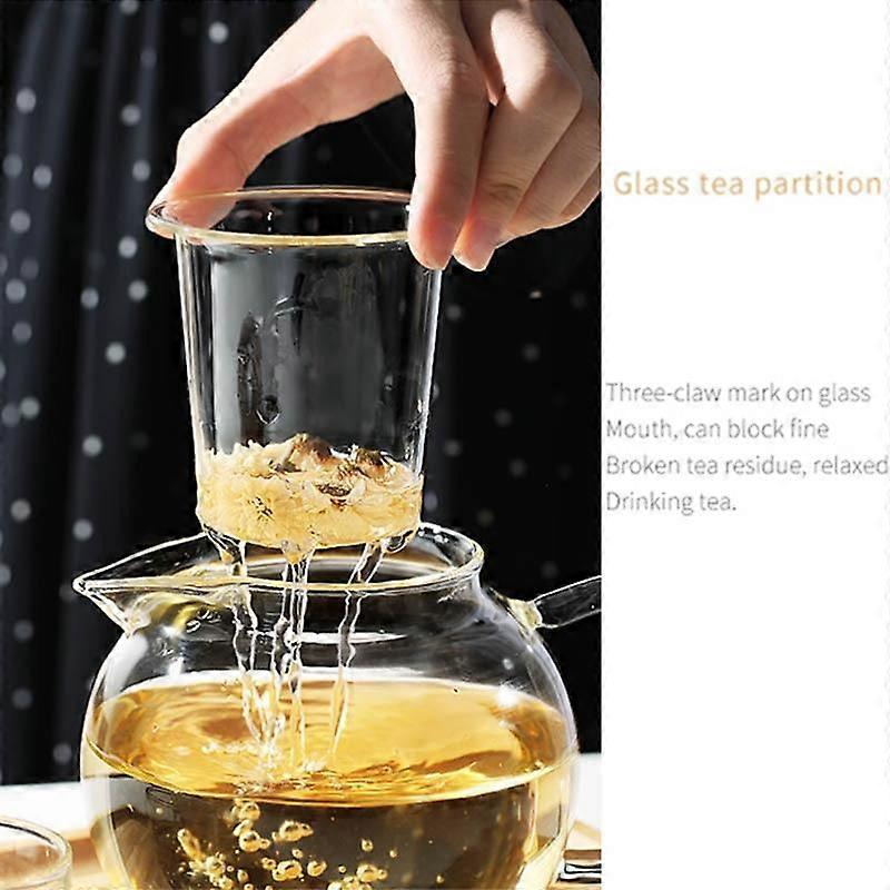 High Borosilicate Glass Teapot Transparent Kettle Filter Infuser Teapot Heat Teapots