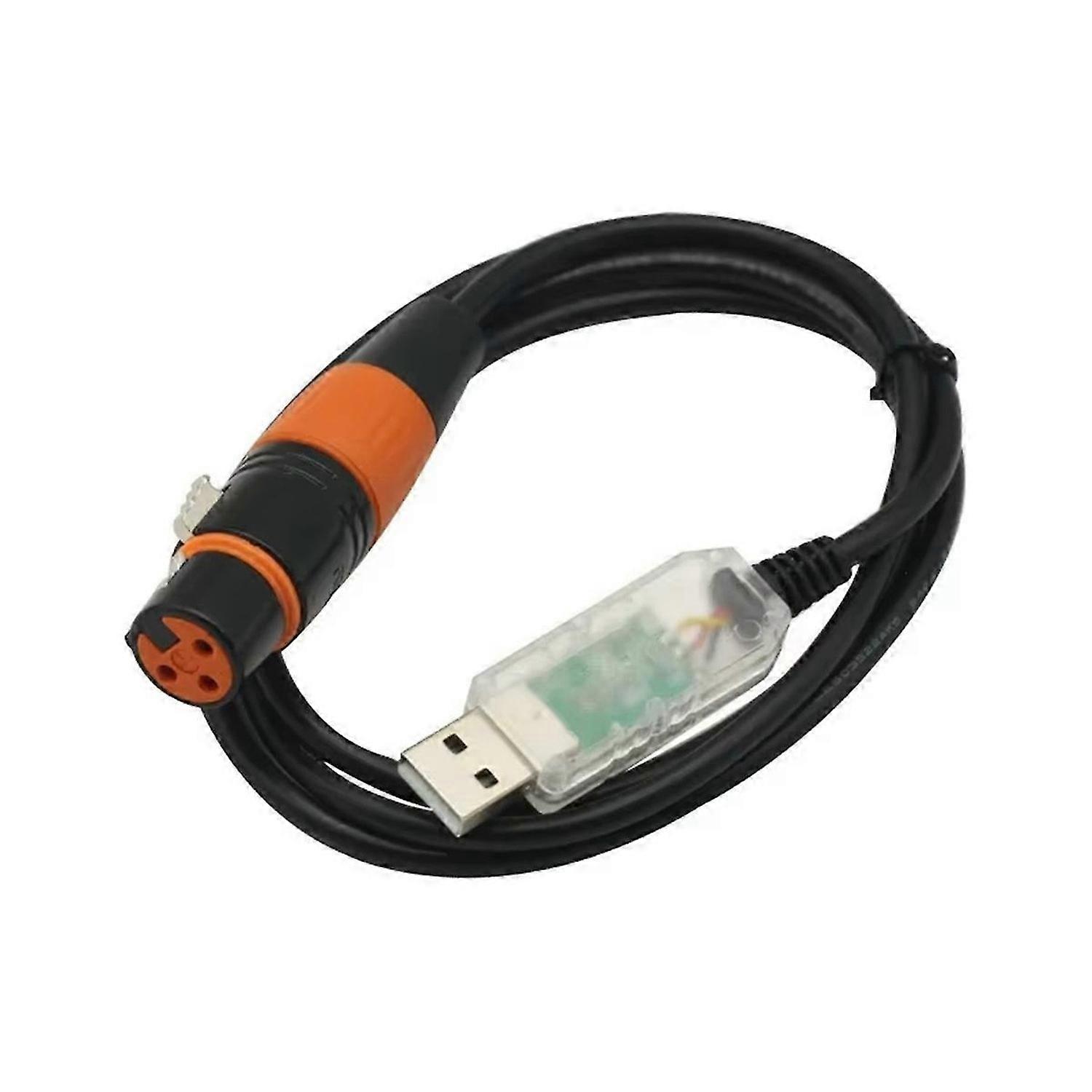 1PCS USB to for Adapter Cable Stage Light PC DMX512 Controller Dimmer Signal Conversion Cable for Bo
