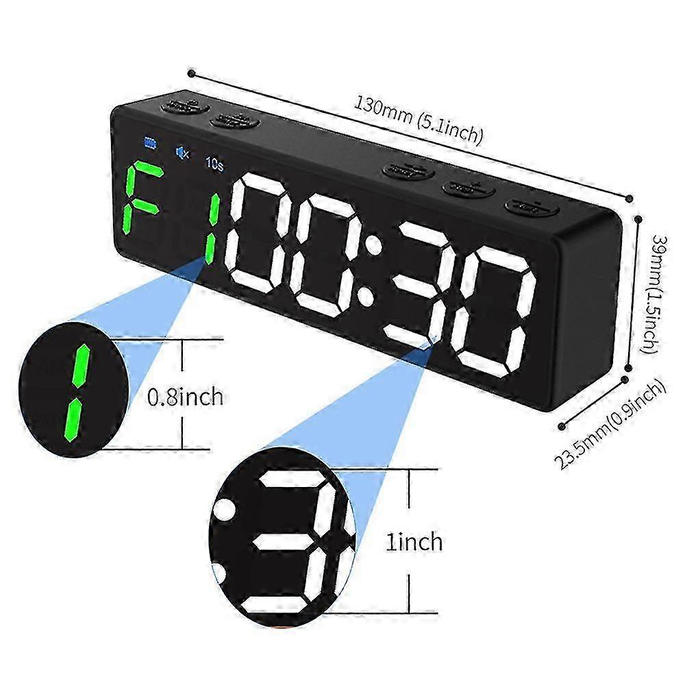 Mini Gym Timer Rechargeable Stopwatch Portable Countdown/up Clock with Magnetic Back for Home Gym Fi compatible for Walkbee A 2025