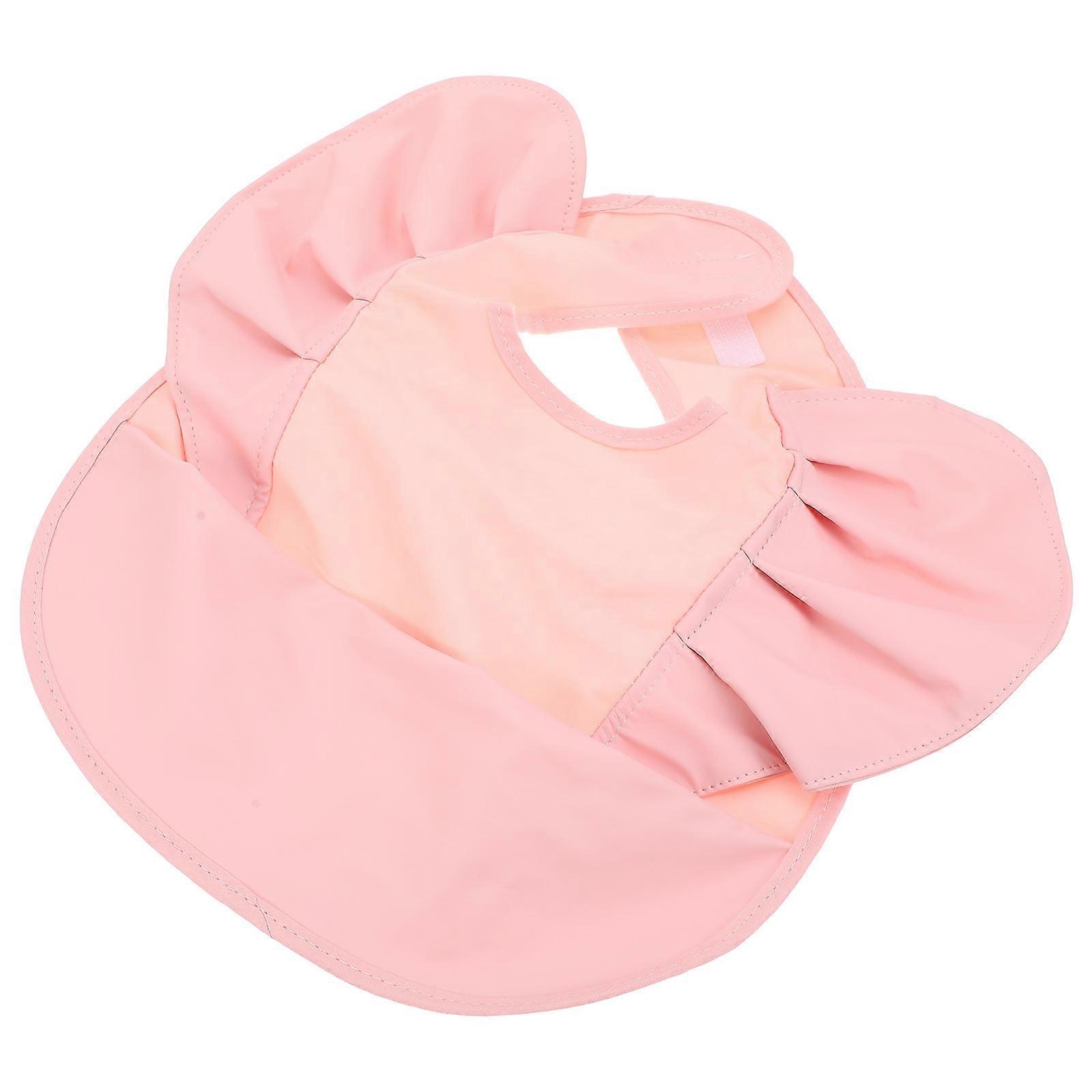 Toddler Bib Non-Woven Fabric for Drooling Eating with Lacework
