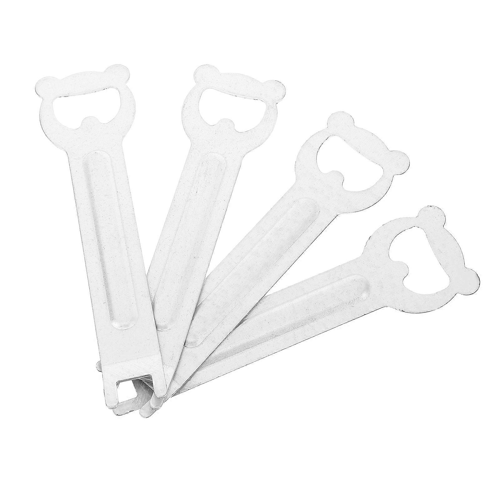 Barbecue Accessories 4Pcs Multi Functional Grill Lifter Bottle Opener For Outdoor Cooking And Camping Essentials In Silver Design