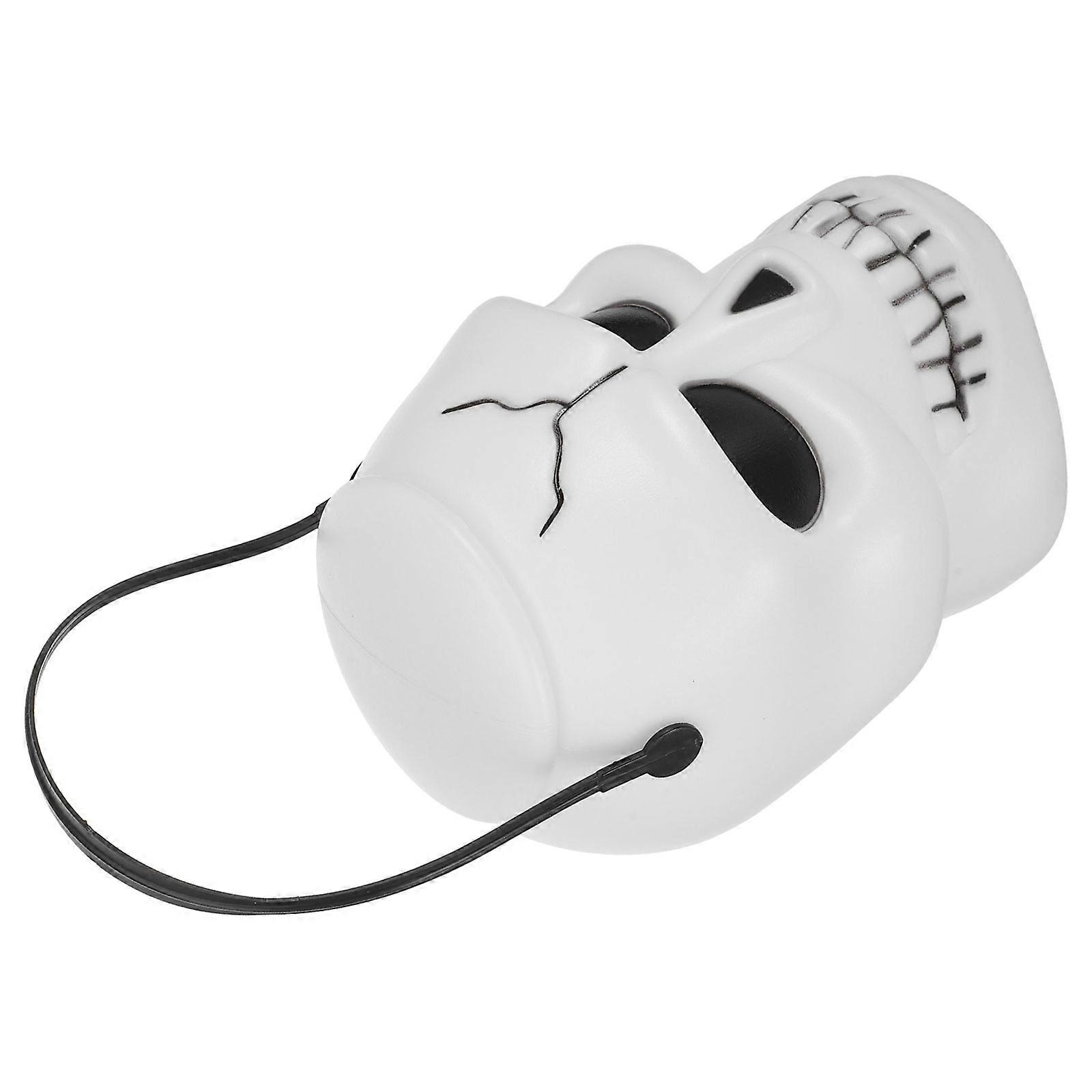 Candy Bucket Halloween Plastic Skull Bucket for Storage 3Pcs Set