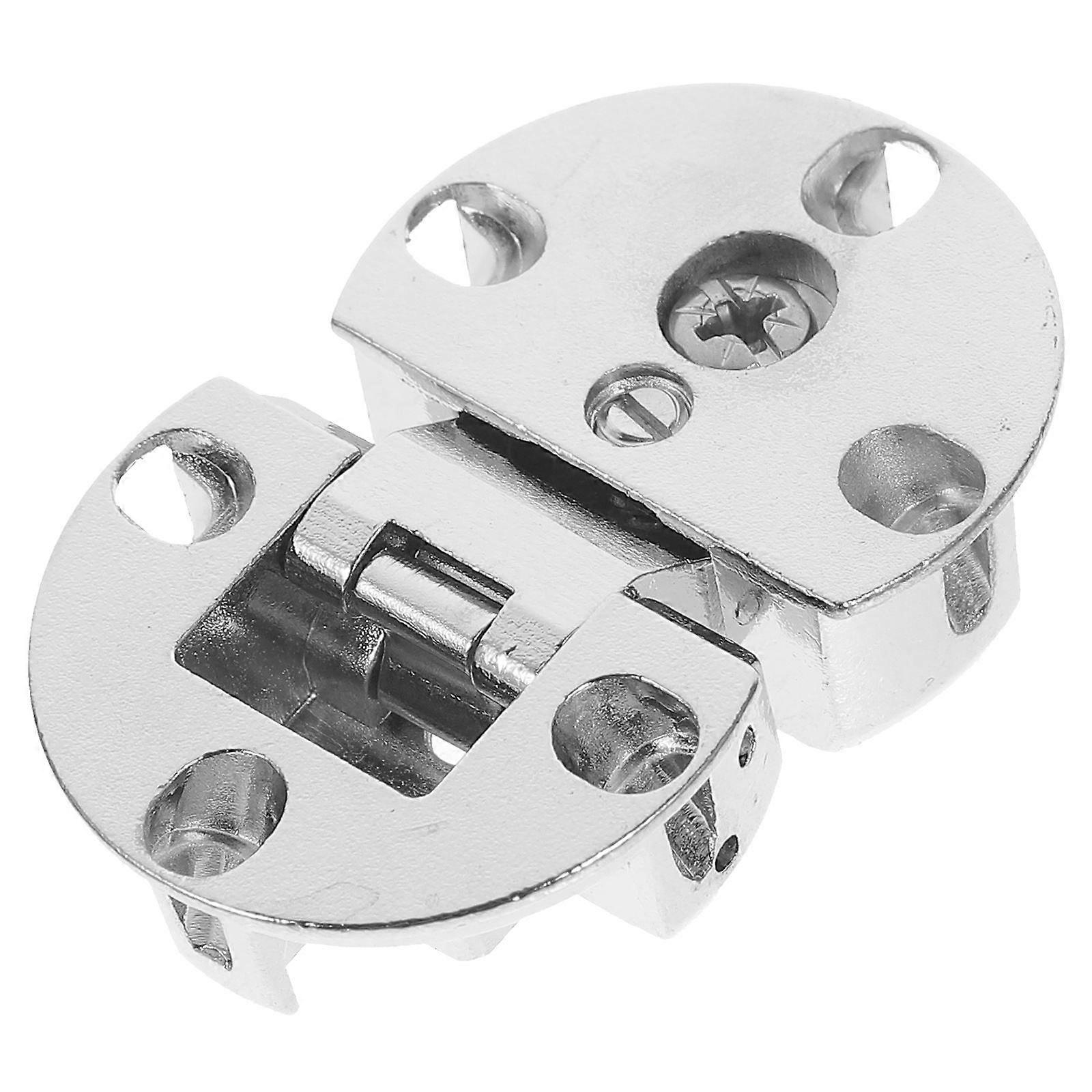 Hinge Half Round Furniture Assembly Door and Window Installation Silver Turning Function 1Pcs