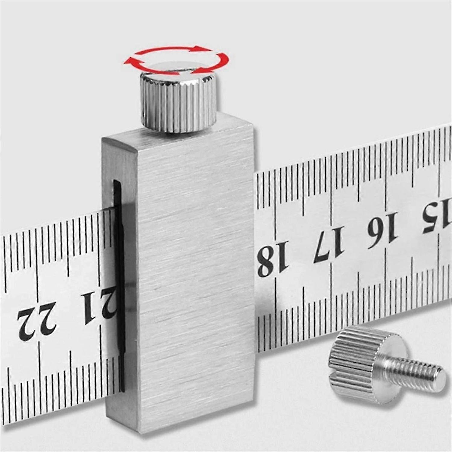 Woodworking Tools Steel Ruler Positioning Limit Block Measuring 200mm