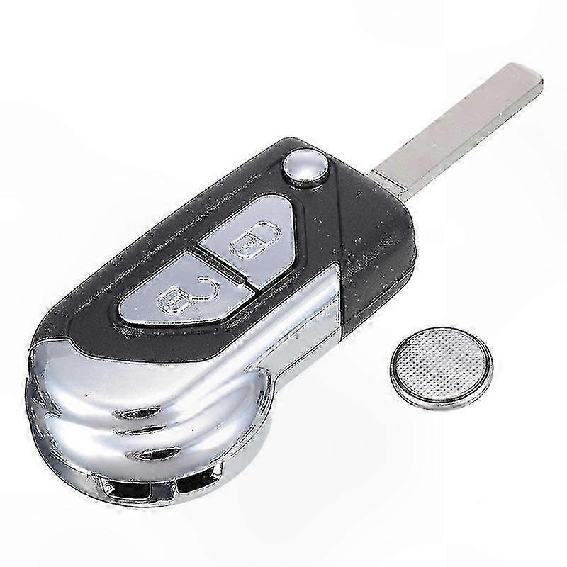 Remote Control Key Fob Replacement Case with Battery for Compact Car Two-Button Service Kit