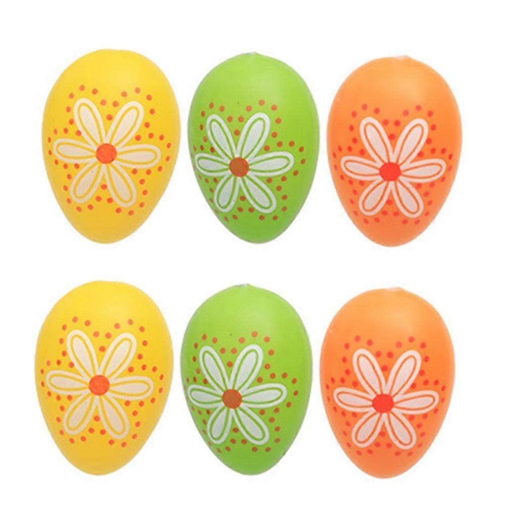 6pcs Colorful Easter Eggs Decorations for Spring Party Supplies Table Setting  Myi