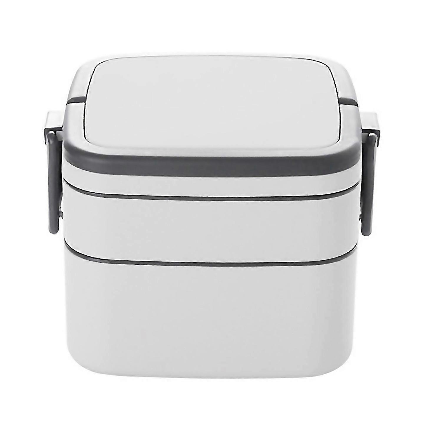 For Portable Plastic Doublelayer Lunch Box