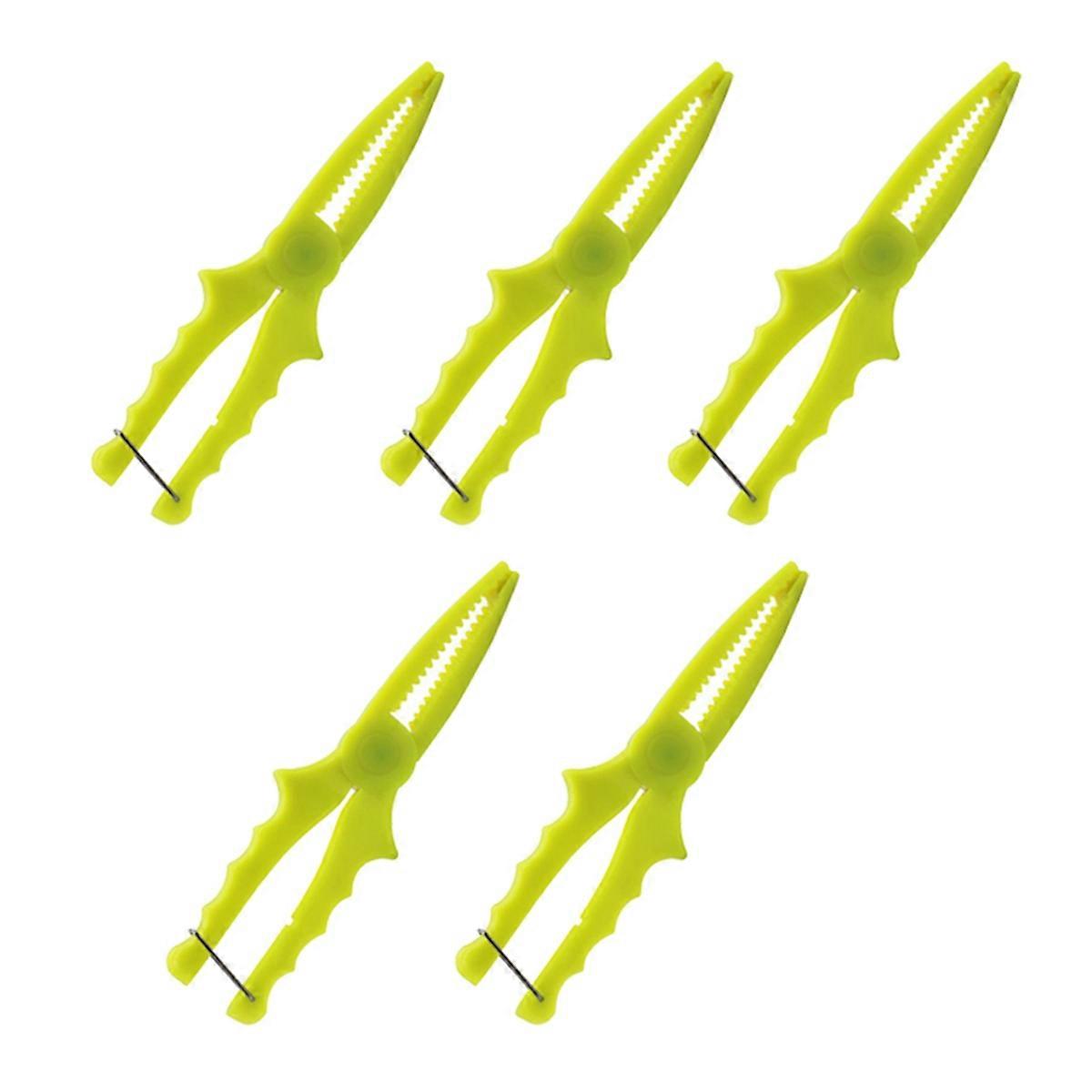 Plastic Clamp Fish Pliers Small Fish Clamp Fish Controller Yellow