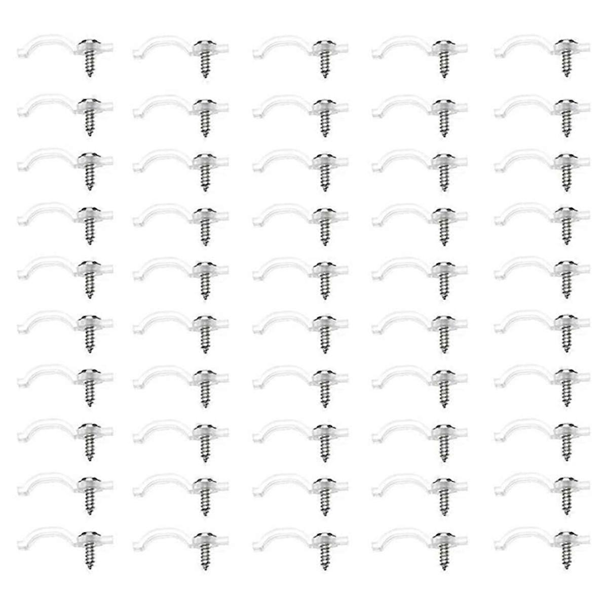100pcs LED Strip Mounting Clips for LED Light Strips for 10mm Wide
