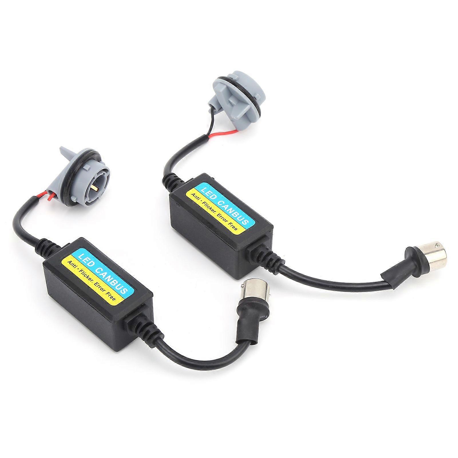 2pcs 1156 LED Decoder Lamp Bulb Warning Canbus Error Free Canceller 12V for Car